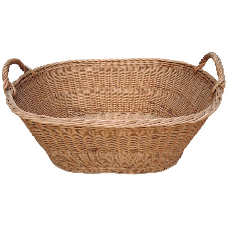 wicker laundry basket vintage french provincial wicker woven laundry basket 1 GISDQYY