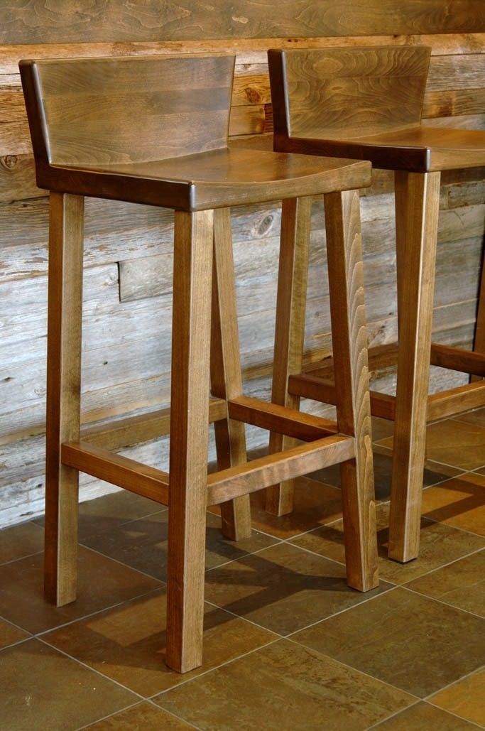 wood bar stools wood bar stool --- upholster with a nice clean fabric UJJAICQ