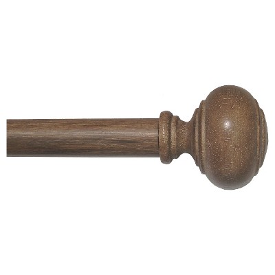 wooden curtain rods curtain rod faux wood - threshold™ GCOAFKU