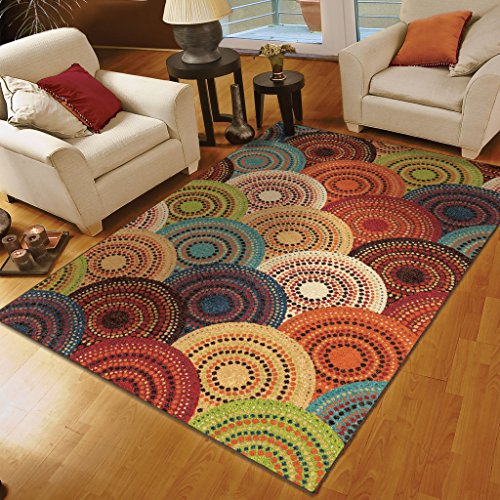 8×10 area rugs orian rugs circles gomaz multi area rug 78 x 1010 area rugs shop KOSQJDB