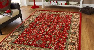 amazon.com: large persian rugs for living room 8x11 red green beige cream EETNOMK