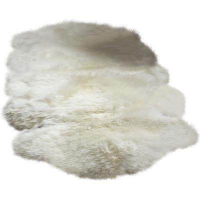 australian farm genuine sheepskin ivory mix flokati rug (5u00276 WWICUFP