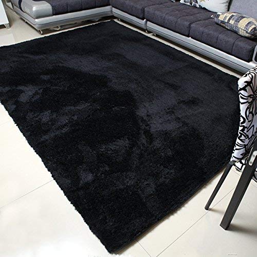 black carpet mbigm super soft modern area rugs, living room carpet bedroom rug, nursery DILLCFW