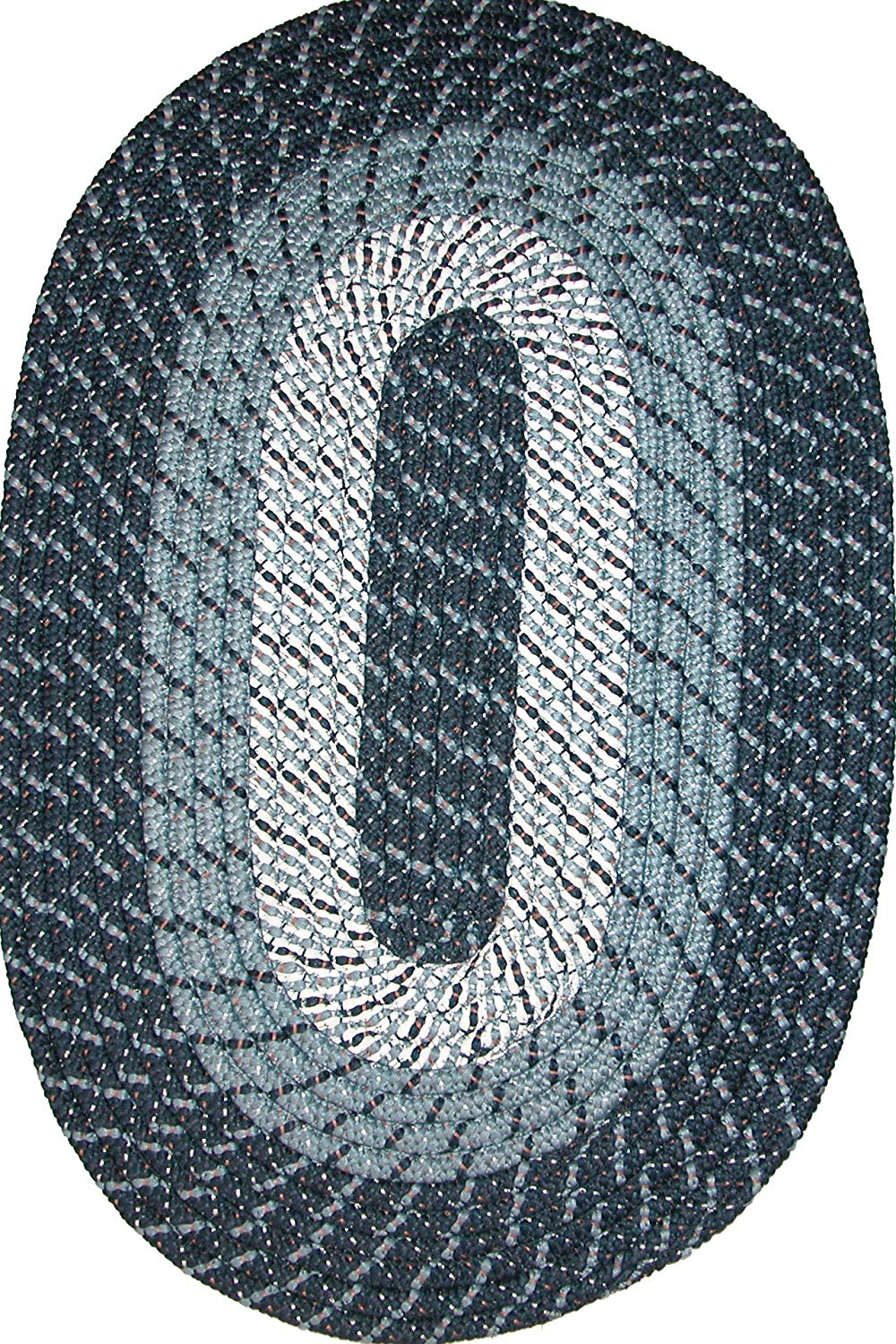 braided rugs amazon.com: plymouth 5u0027 x 8u0027 braided rug in midnight blue: kitchen u0026 dining EDRGEDX