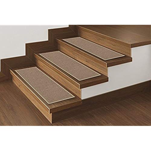 carpet for stairs ottomanson skid-resistant rubber backing non-slip carpet stair  treads-machine washable area rug(set of FTRJAIY