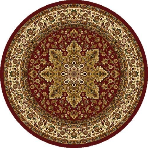 circular rugs home dynamix royalty 8083-200 red 5-feet 2-inch round traditional area rug KWPORKX