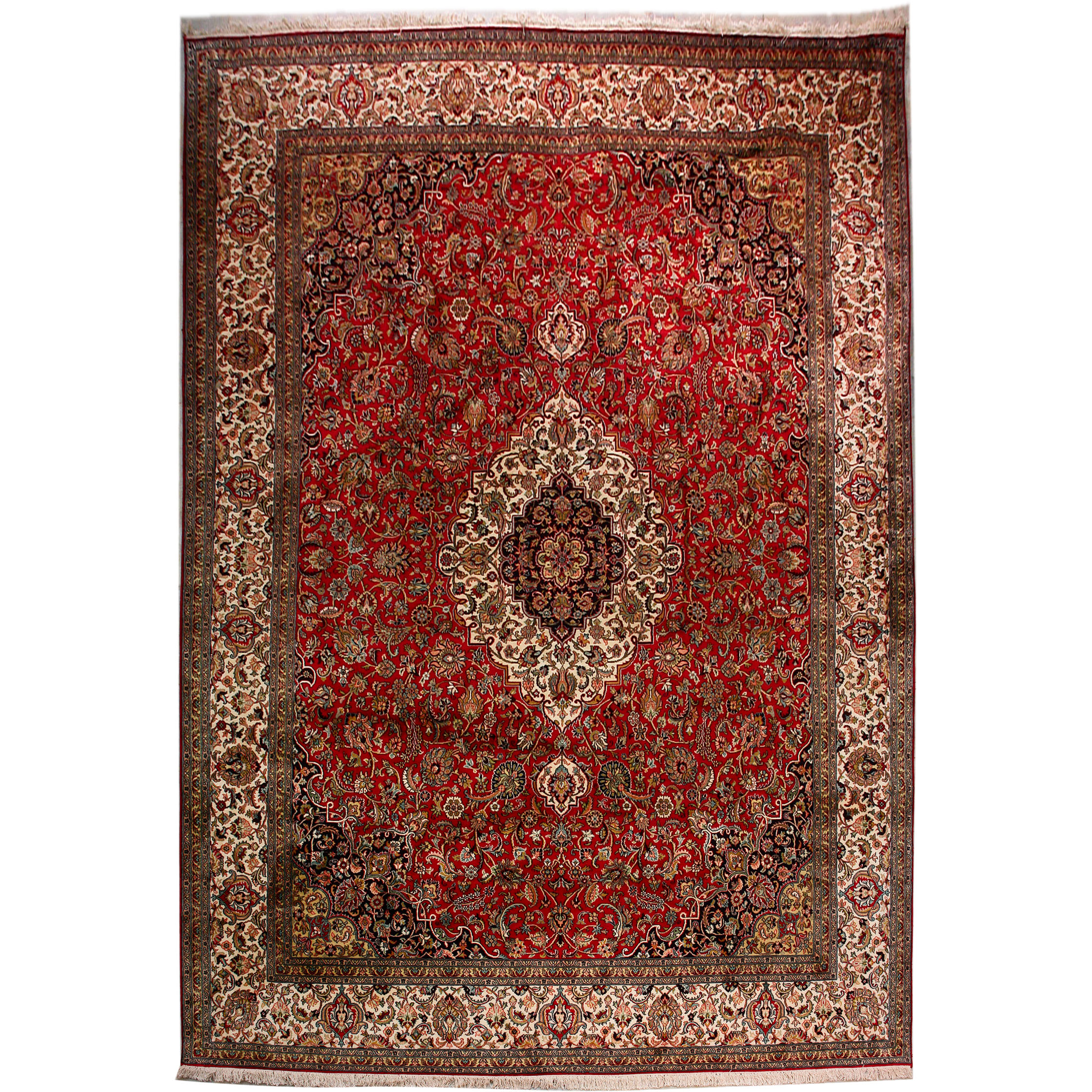 classic rugs :: kashmir silk exclusive 345x248cm oriental silk rug -  discount BHPSYLS