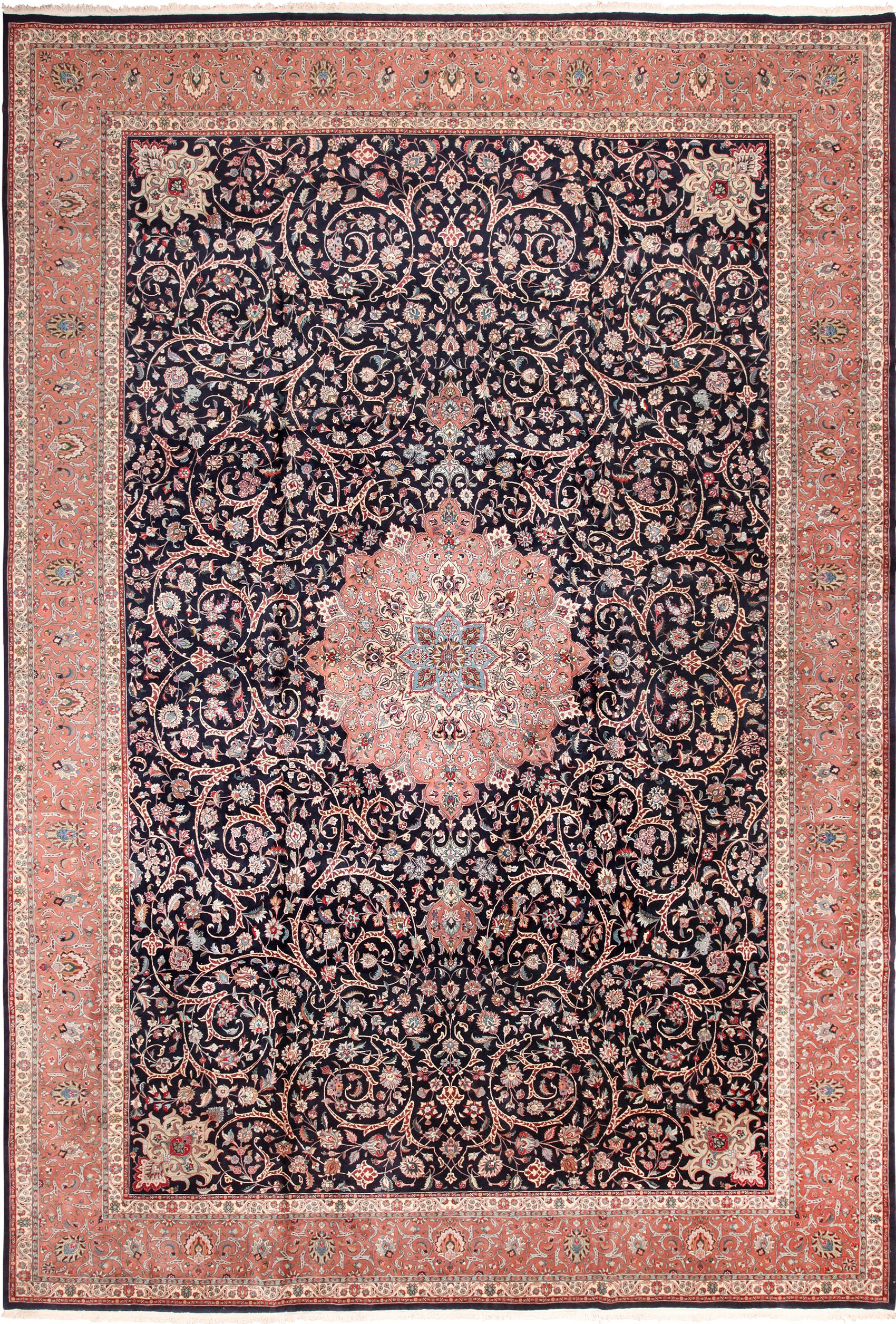 classic rugs large classic vintage navy blue persian tabriz rug 60040 by nazmiyal ENYRNYR