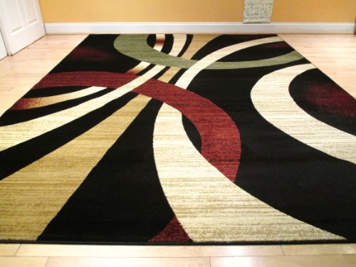contemporary area rugs - graft on clock SICTAST