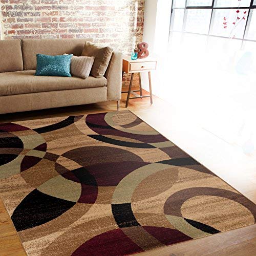 contemporary area rugs rugshop contemporary modern circles abstract area rug, 3u00273 MKGARCP