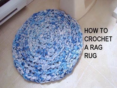 crochet rag rug how to crochet a rag rug, recycle project WBMQBRQ