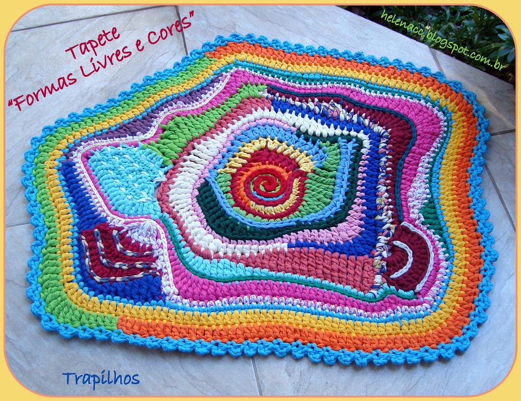 crochet rag rug rag rug crochet tutorial BVUBBUT
