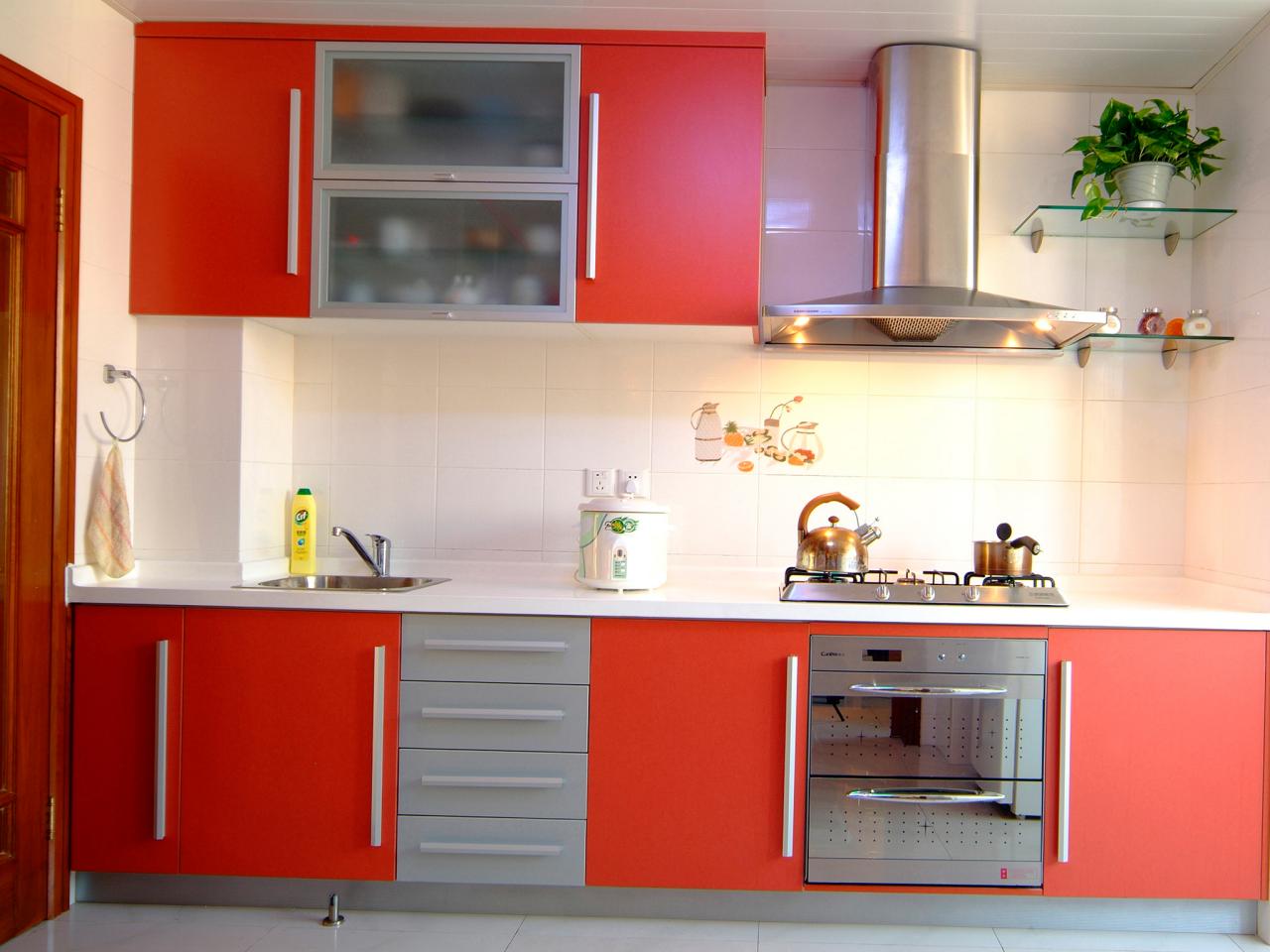 cupboards for kitchens red kitchen cabinets NZQPVZX