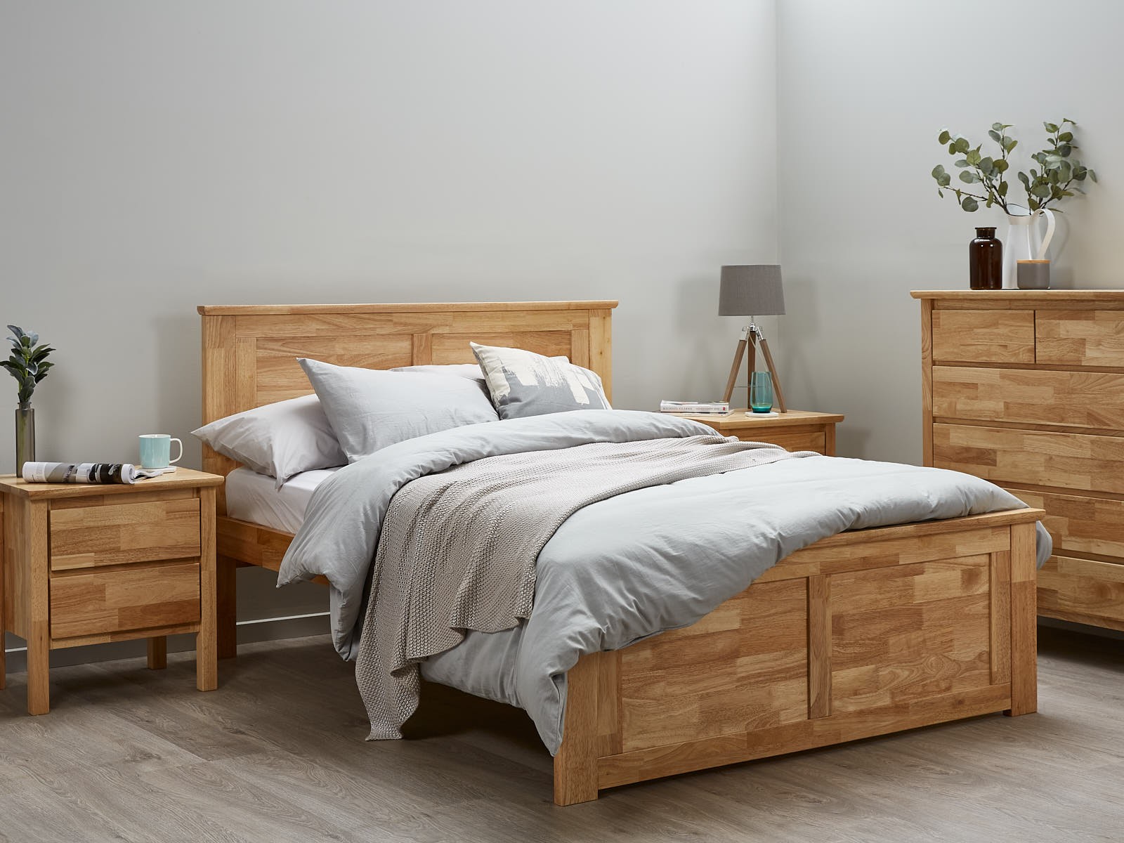 double bed frames fantastic hardwood double bed frame - natural XIORNJS