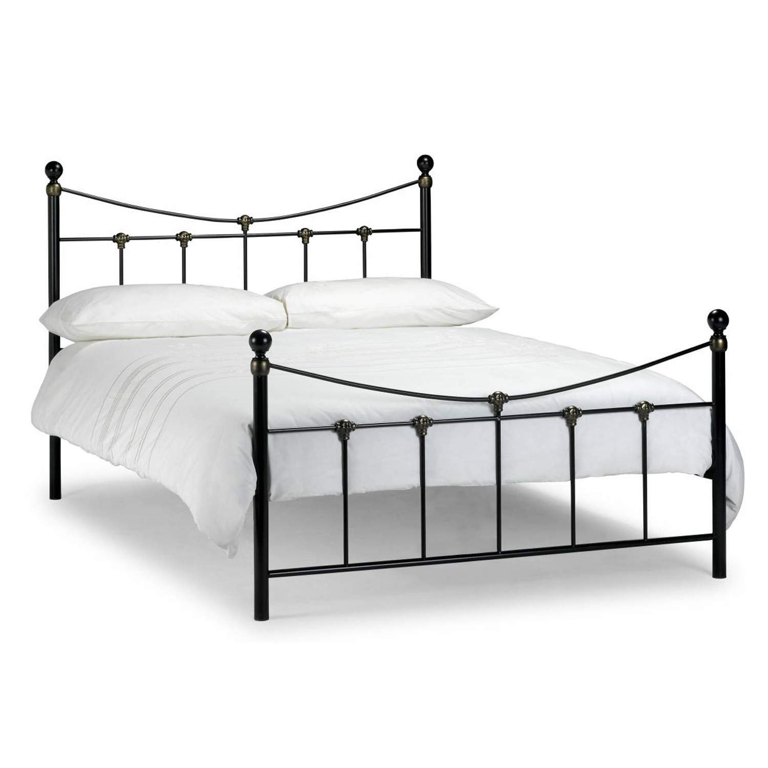 double bed frames julian bowen rebecca black metal double bed frame VQMBGES