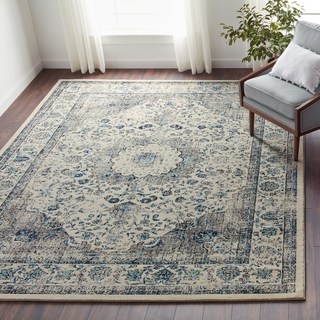 floor rugs safavieh evoke grey/ ivory rug (8u0027 x ... IAXNXCK