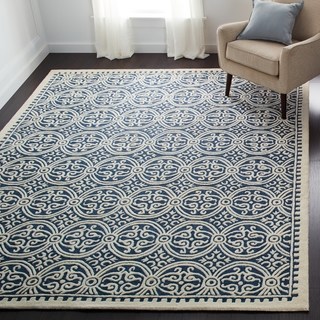 floor rugs safavieh handmade moroccan cambridge navy blue wool rug ABFEEMM