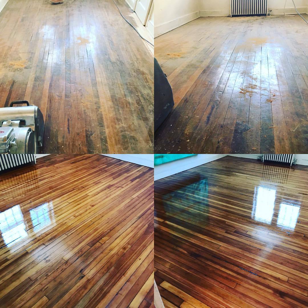 hardwood floor refinishing before u0026 after pine floor refinish by atlas wood floors inc XGSJRZT