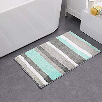 hebe non-slip bathroom rug mat shag microfiber shower bath rug absorbent bath WTEHPVH