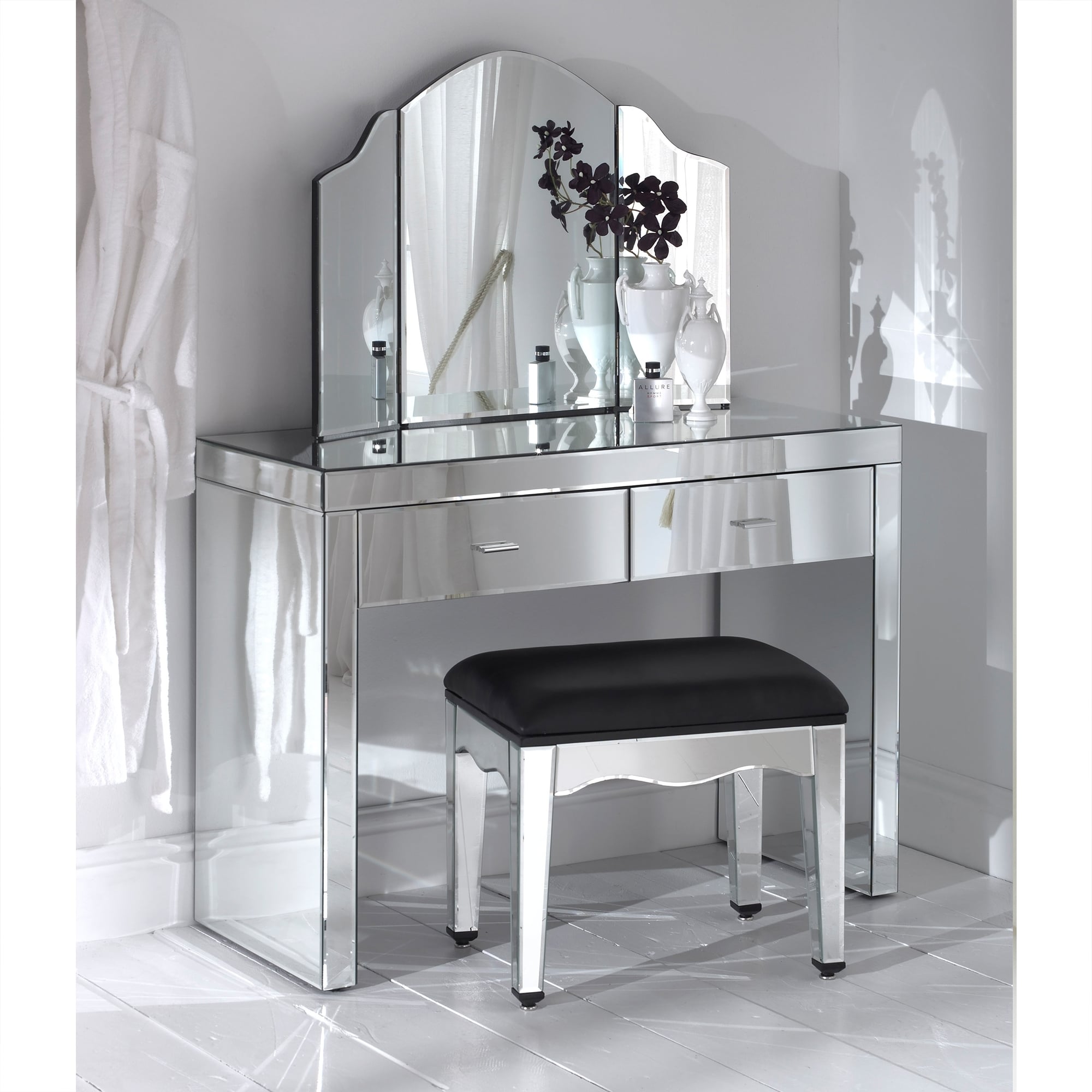 Mirrored Dressing Table romano mirrored dressing table set VIJJDOK