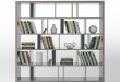 Modern Bookshelf grey modern bookshelf u0026 room divider, design, art urbane, art urbane ... PPJFCOT