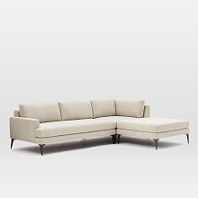 Modern Sectional Sofas andes 3-piece chaise sectional ... VYAYVES