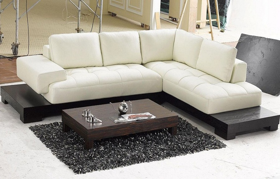 Modern Sectional Sofas how to match modern sectional sofas : modern beige leather sectional sofas DVHJXJB