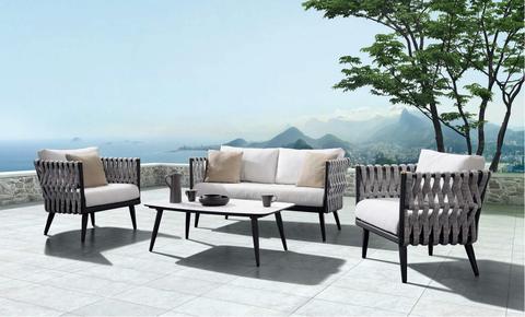 Outdoor Settings crown 4 piece lounge setting PCFLEMH