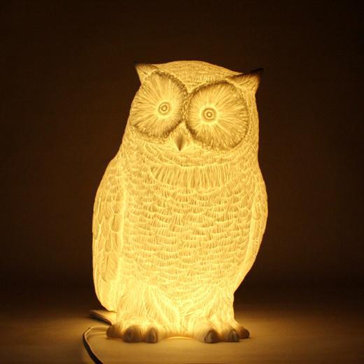 Owl Lamp ceramic white owl lamp · ceramic white owl lamp CYKRRLQ