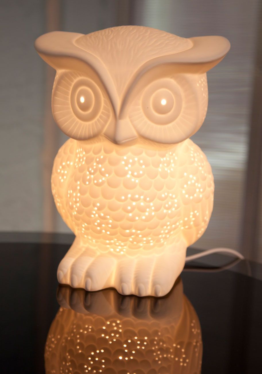 Owl Lamp nocturn-owl lamp from modcloth! BUMLKQF