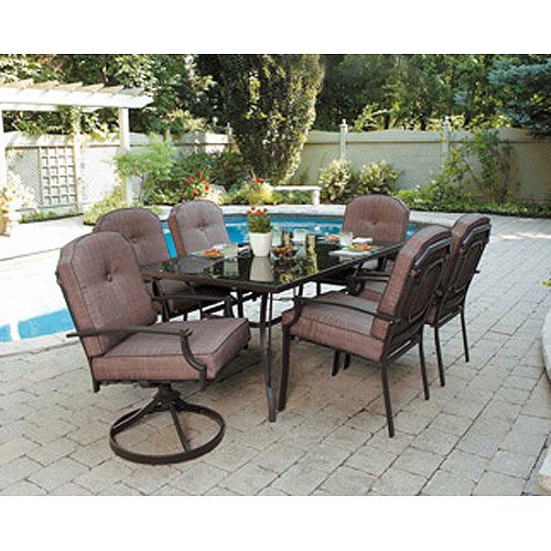 Patio Sets amazon.com: 7 piece patio dining set, seats 6. enjoy the outdoors with this CAATKFS