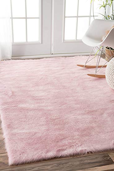 pink rug nuloom cloud shag rug, 9u0027 x 12u0027, pink LMXHLRT