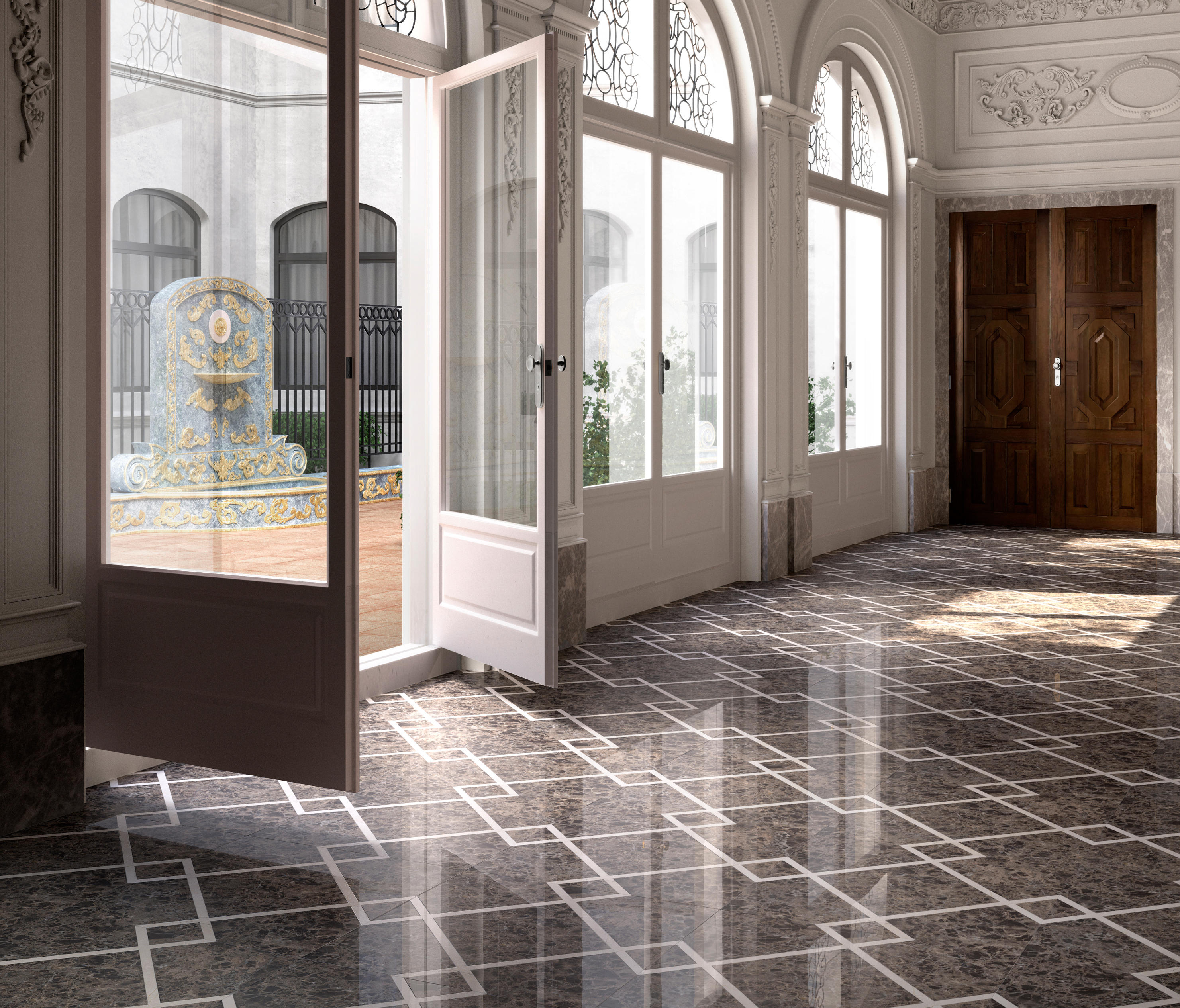 prestige marble flooring by devonu0026devon | natural stone panels QKFJSKX
