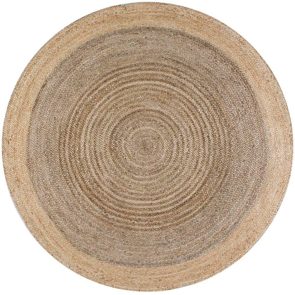 round area rugs nuloom eleonora grey 8 ft. x 8 ft. round area rug MYIVDHU