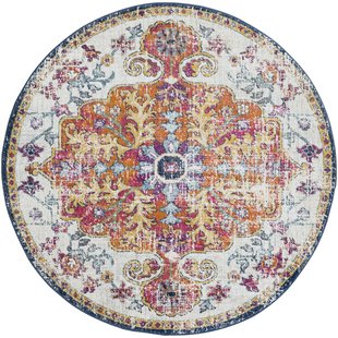 round rugs hillsby saffron area rug ARKXHAZ