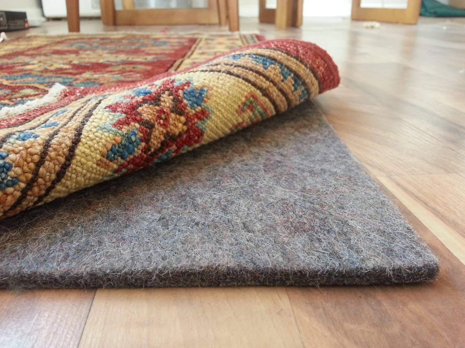 rug pad for carpet amazon.com: rug pad central 8u0027 x 10u0027 100% felt rug pad, extra thick- IIIACMZ