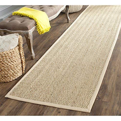 seagrass carpets safavieh natural fiber collection nf115a herringbone natural and beige  seagrass runner (2u00276 HPFOMQN