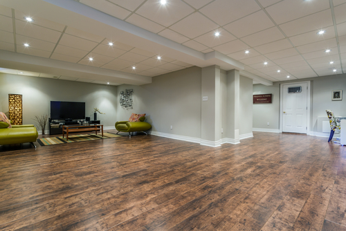 top tile options for basement flooring GJGDXED