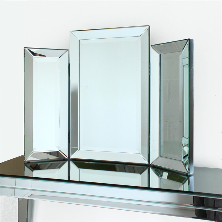 venetian three fold modern dressing table mirror NQFPOJS