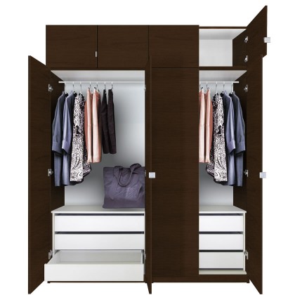Wardrobe Closet 86 inch tall wardrobe cabinet package MSHEDCJ