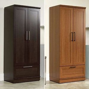 Wardrobe Closet image is loading wardrobe-closet-storage-armoire-tall-bedroom-furniture- cabinet- XZNSLBR