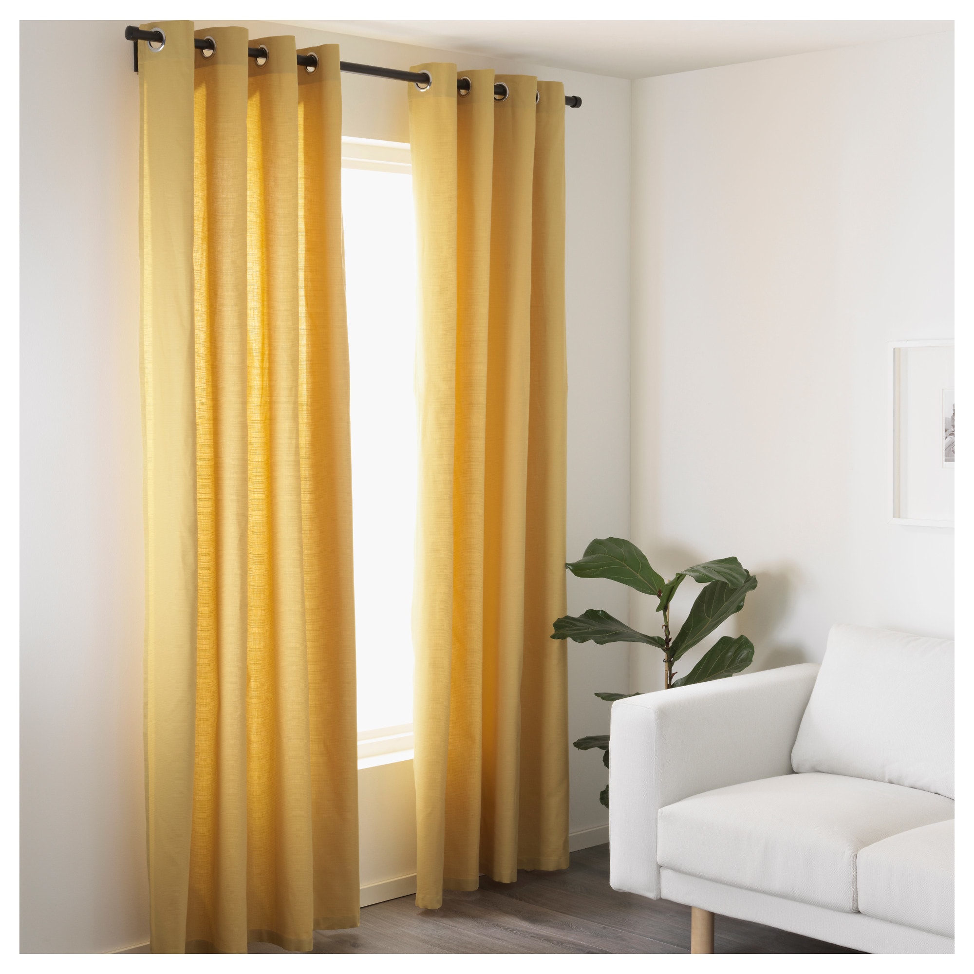 Yellow Curtains ikea mariam curtains, 1 pair BSXRAXF