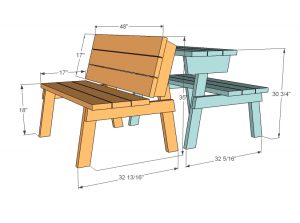Bench that Turns into a Picnic Table Plans - goodworksfurniture