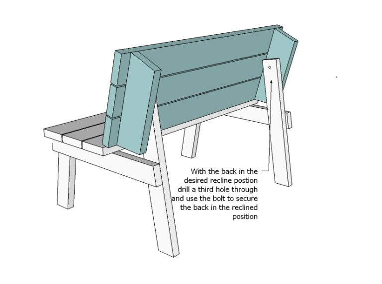 Bench that Turns into a Picnic Table Plans goodworksfurniture
