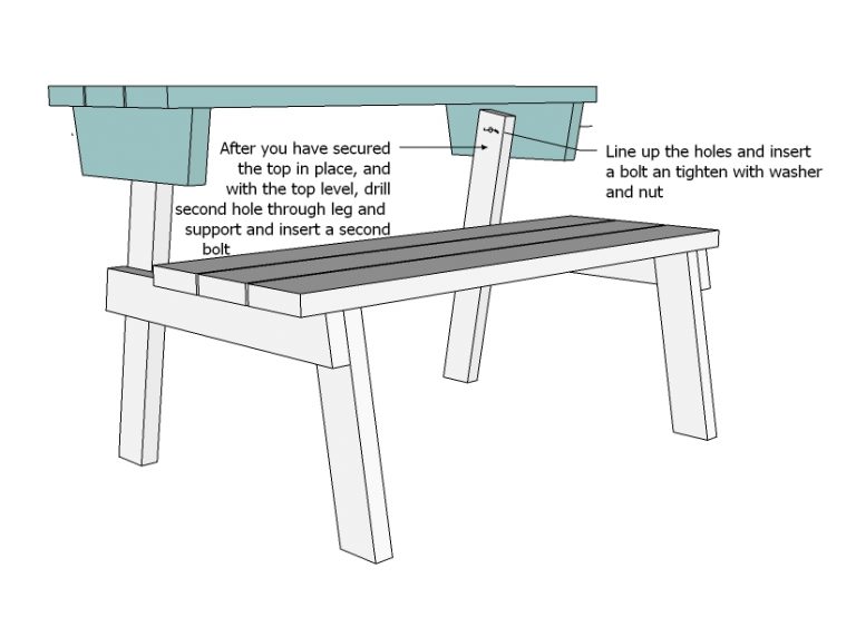 Bench that Turns into a Picnic Table Plans goodworksfurniture