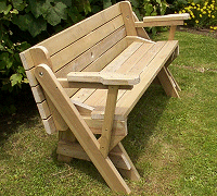 bench that turns into a picnic table plans folding picnic table in seat position ... YQDTPAD