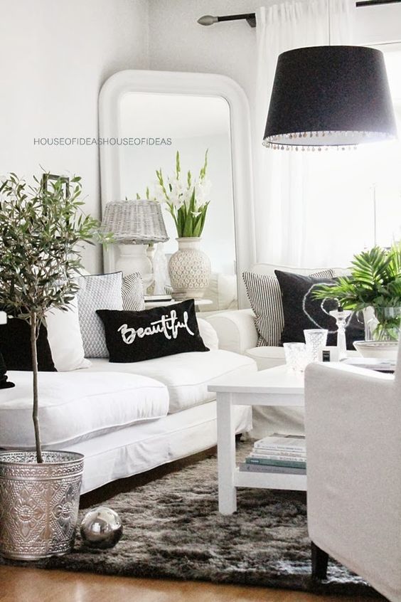 black and white decor ideas for living room 48 black and white living room ideas decoholic within black and TSGDWTT