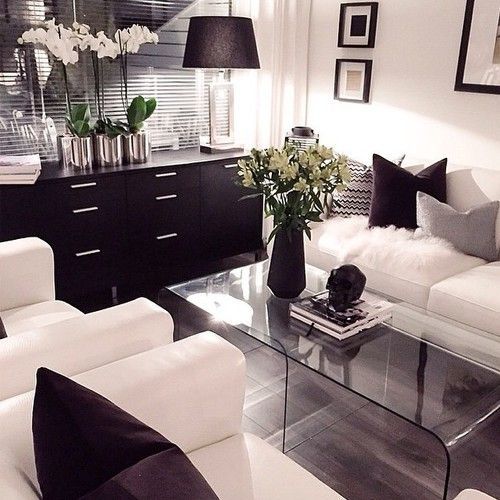 black and white decor ideas for living room decor inspiration ideas: living room | nousdecor.com QCZAYAH