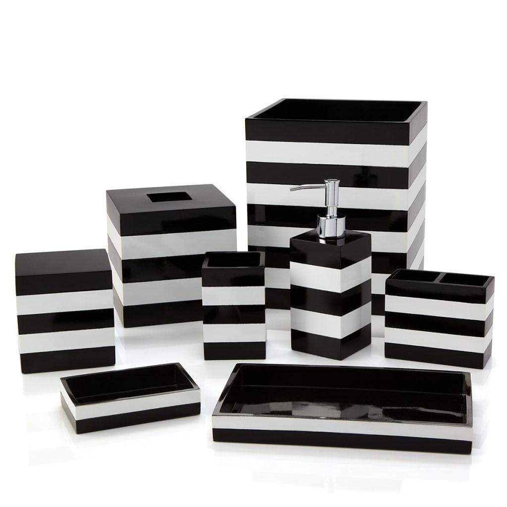 List of Black and White Striped Bathroom Accessories goodworksfurniture