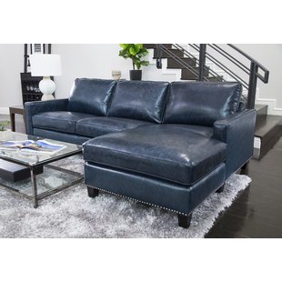 blue leather sectional sofa with chaise save PMYUJKK